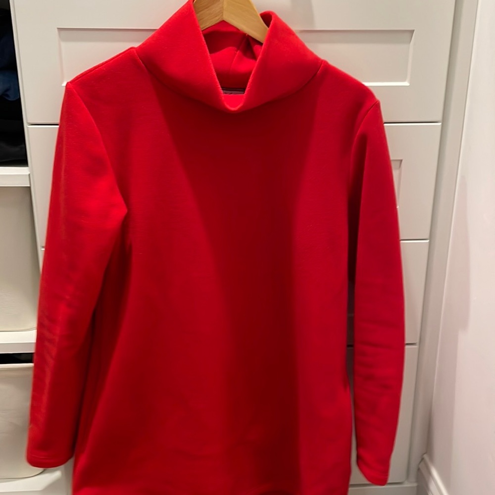 Dudley Stephens Cobble Hill Turtleneck Red Medium